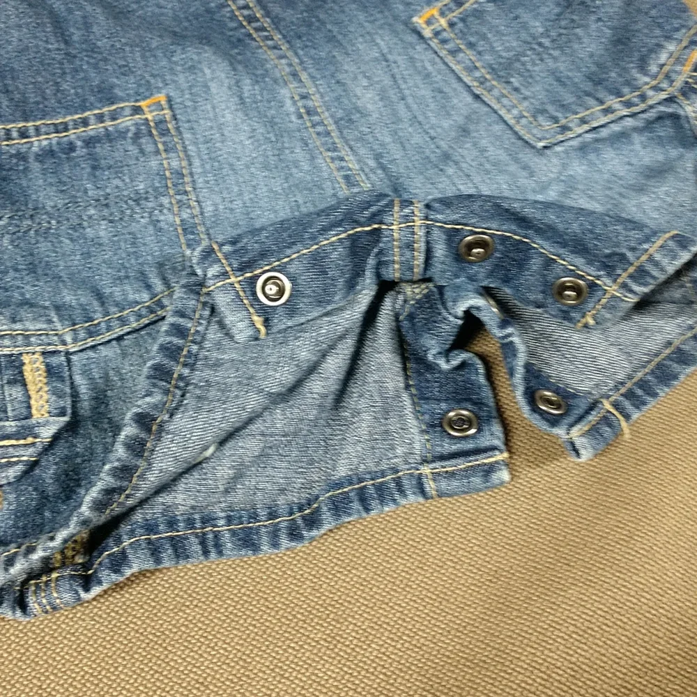 Oshkosh jean bibs 6m